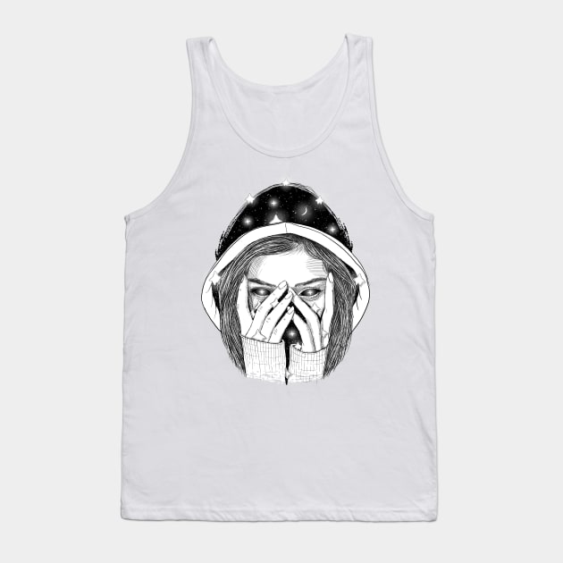 Sparkle girl with shining stars Tank Top by ilhnklv